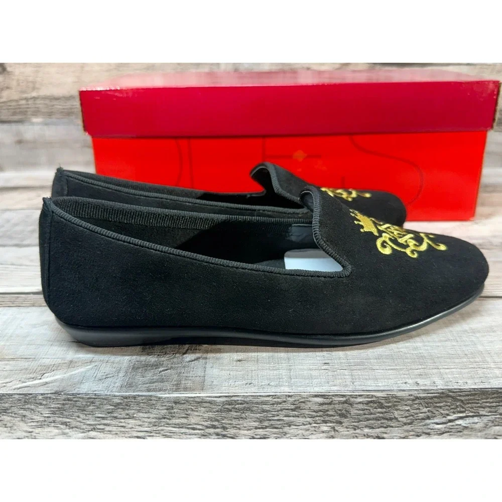 Aerosoles Betunia Black‎ Suede Women Loafer Flats Size 5M